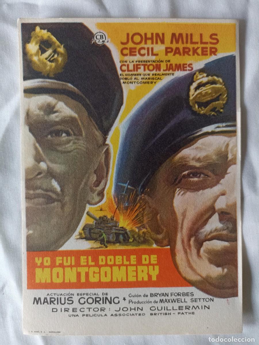 Militaria: Yo fui el doble de Montgomery, folleto de cine (III Reich Hitler- Nazi- Alemania) WWII