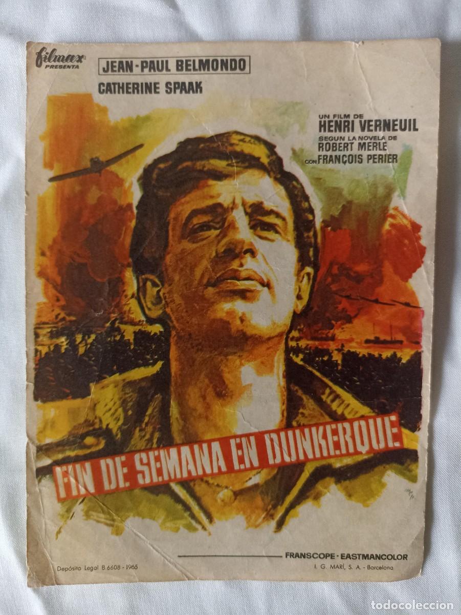 Militaria: Fin de semana en Dunkerque, folleto de cine (III Reich Hitler- Nazi- Alemania) WWII