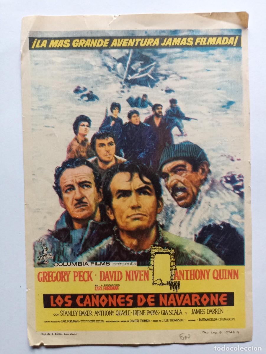 Militaria: Los ca&ntilde;ones de Navarone, folleto cine (III Reich Hitler- Nazi- Alemania) WWII