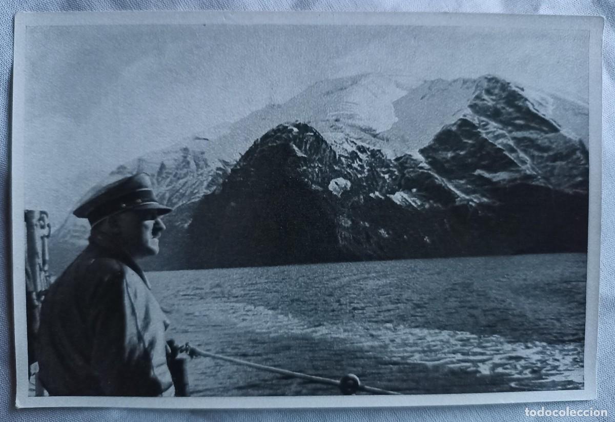 Militaria: Foto cromo el F&uuml;hrer en Noruega (III Reich Hitler- Nazi- Alemania) WWII