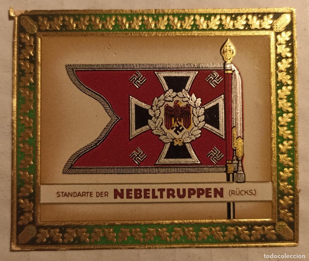 Militaria: Cromo standarte der Nebeltruppen (III Reich Hitler- Nazi- Alemania) WWII