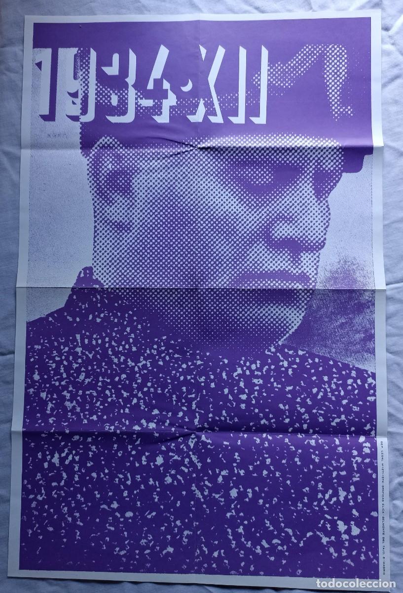 Militaria: Cartel, poster Mussolini de 1974