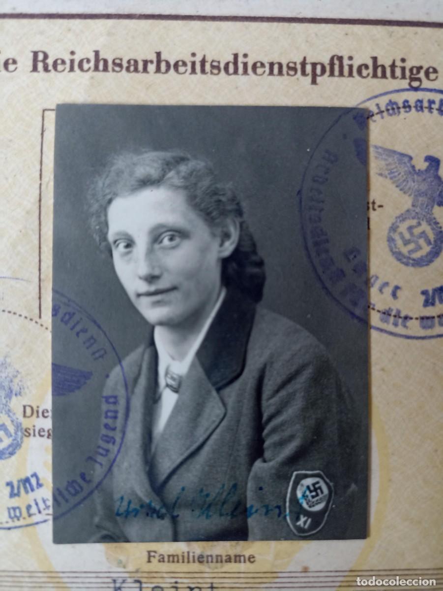 Militaria: Cartilla del RAD femenino, original (III Reich Hitler- Nazi- Alemania) WWII de 1941