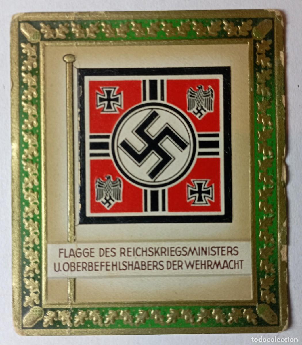 Militaria: Cromo flagge des Reichskriegsministers und Oberbefehlshabers der wehrmacht (III Reich Hitler- Nazi