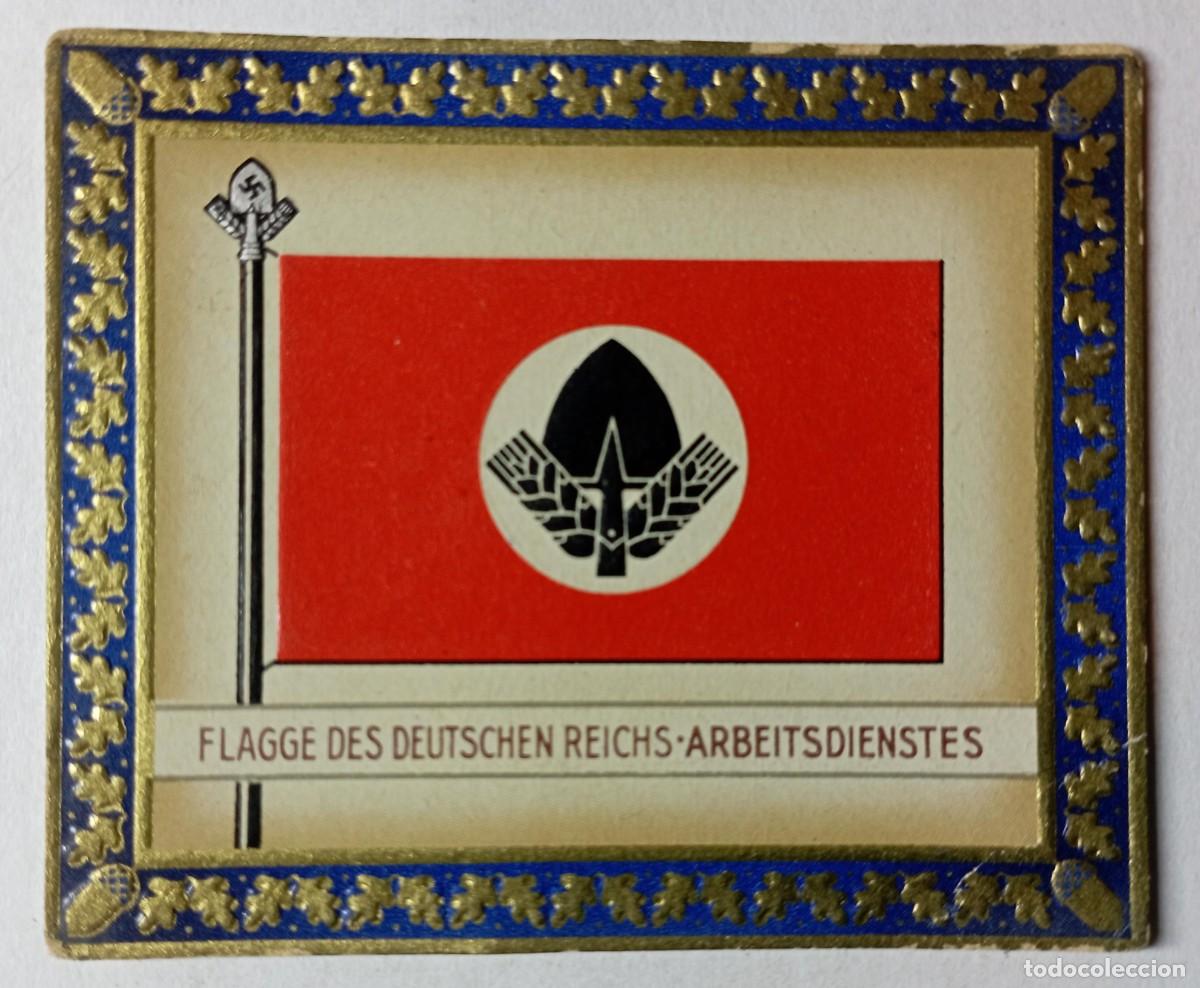 Militaria: Cromo flagge des Deutschen Reichs-Arbeitsdienstes (III Reich Hitler- Nazi- Alemania) WWII