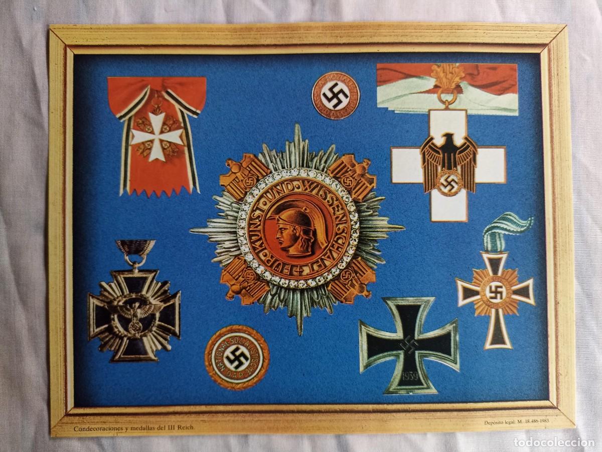Militaria: L&aacute;mina condecoraciones del III Reich (III Reich Hitler- Nazi- Alemania) WWII