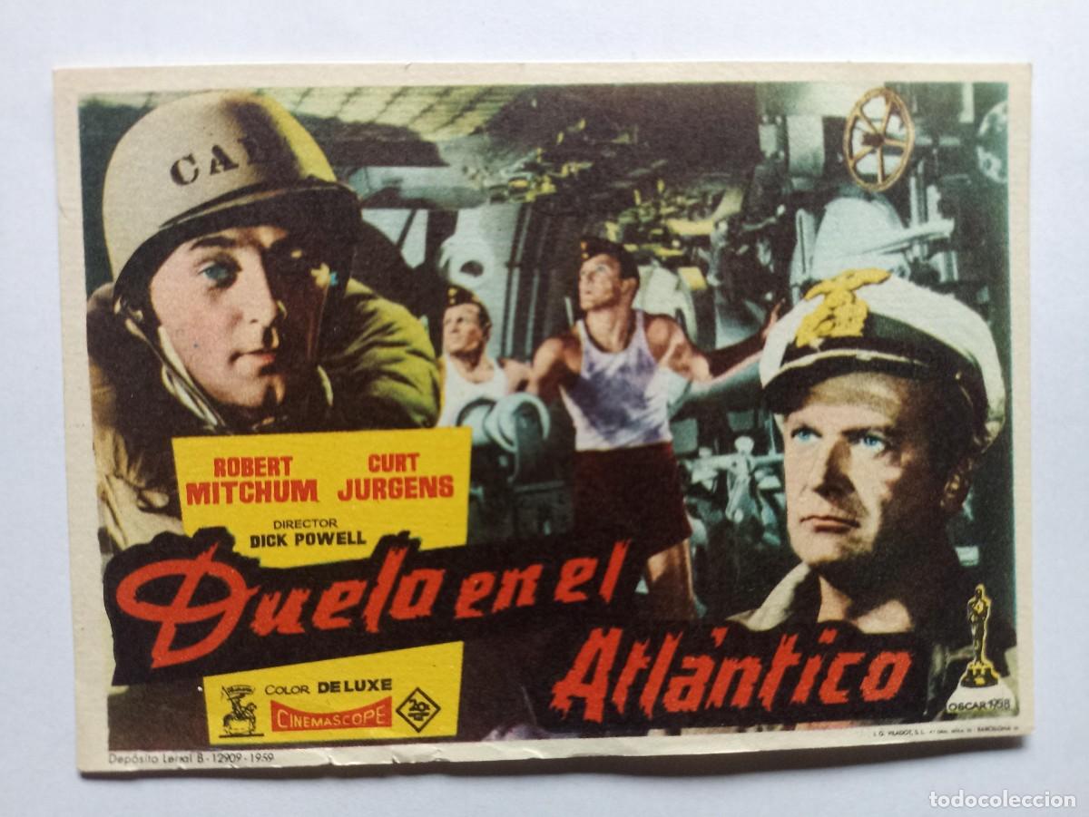 Militaria: Duelo en el Atl&aacute;ntico, folleto cine (III Reich Hitler- Nazi- Alemania) WWII