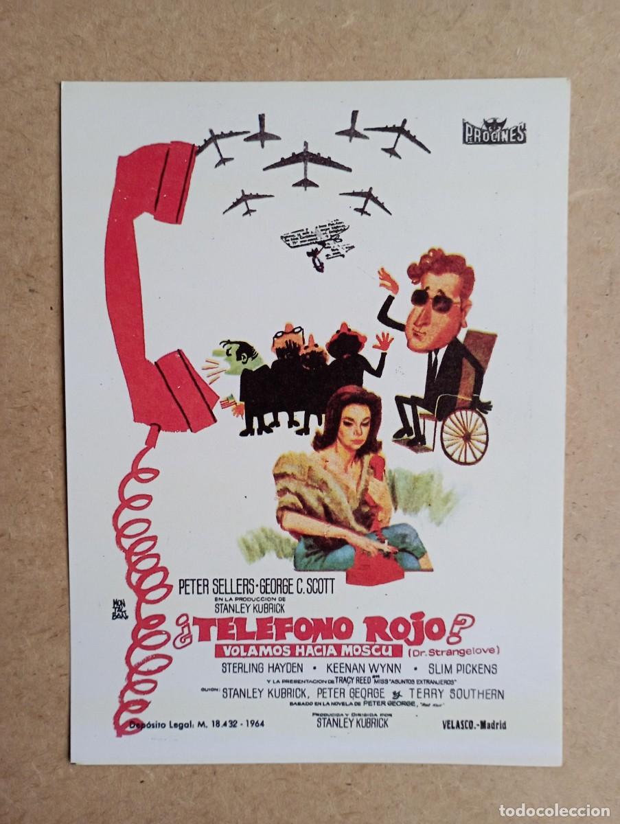 Militaria: &iquest;Tel&eacute;fono rojo? Volamos hacia Mosc&uacute;, folleto de cine, de mano (III Reich Hitler- Nazi- Alemania) WWI