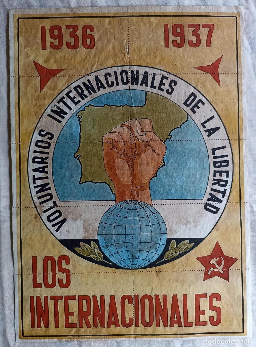 Militaria: Vieja l&aacute;mina los Internacionales