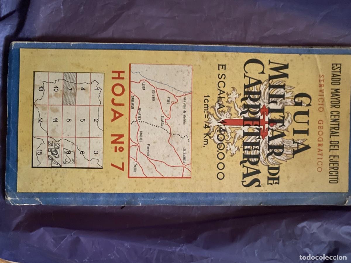 Militaria: ANTIGUA GU&Iacute;A MILITAR CARRETERAS HOJA N&Uacute;MERO 7