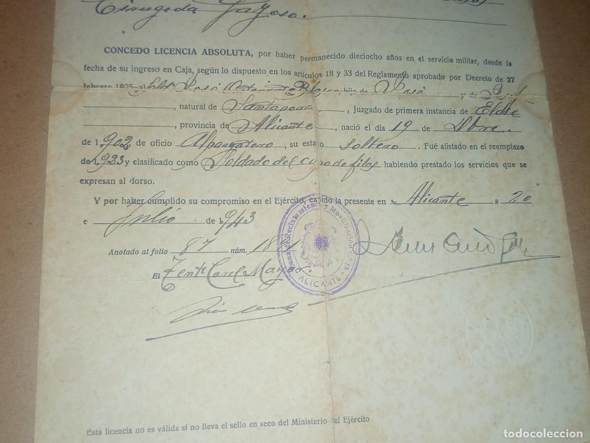 Militaria: Documento militar original - Foto 3