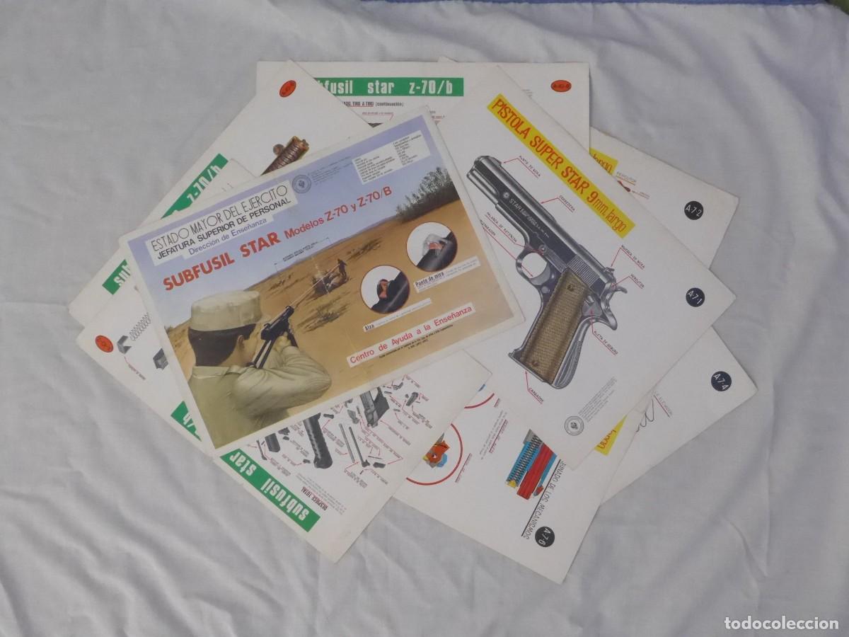 Militaria: LAMINAS DE INTRUCCION SUBFUSIL STAR Z-70 Y Z-70/B Y PISTOLA SUPER STAR