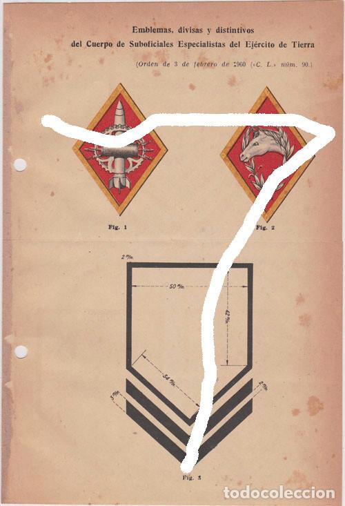 Militaria: LAMINA COLECCION LEGISLATIVA:CUERPO DE SUBOFICIALES EXPECIALISTAS