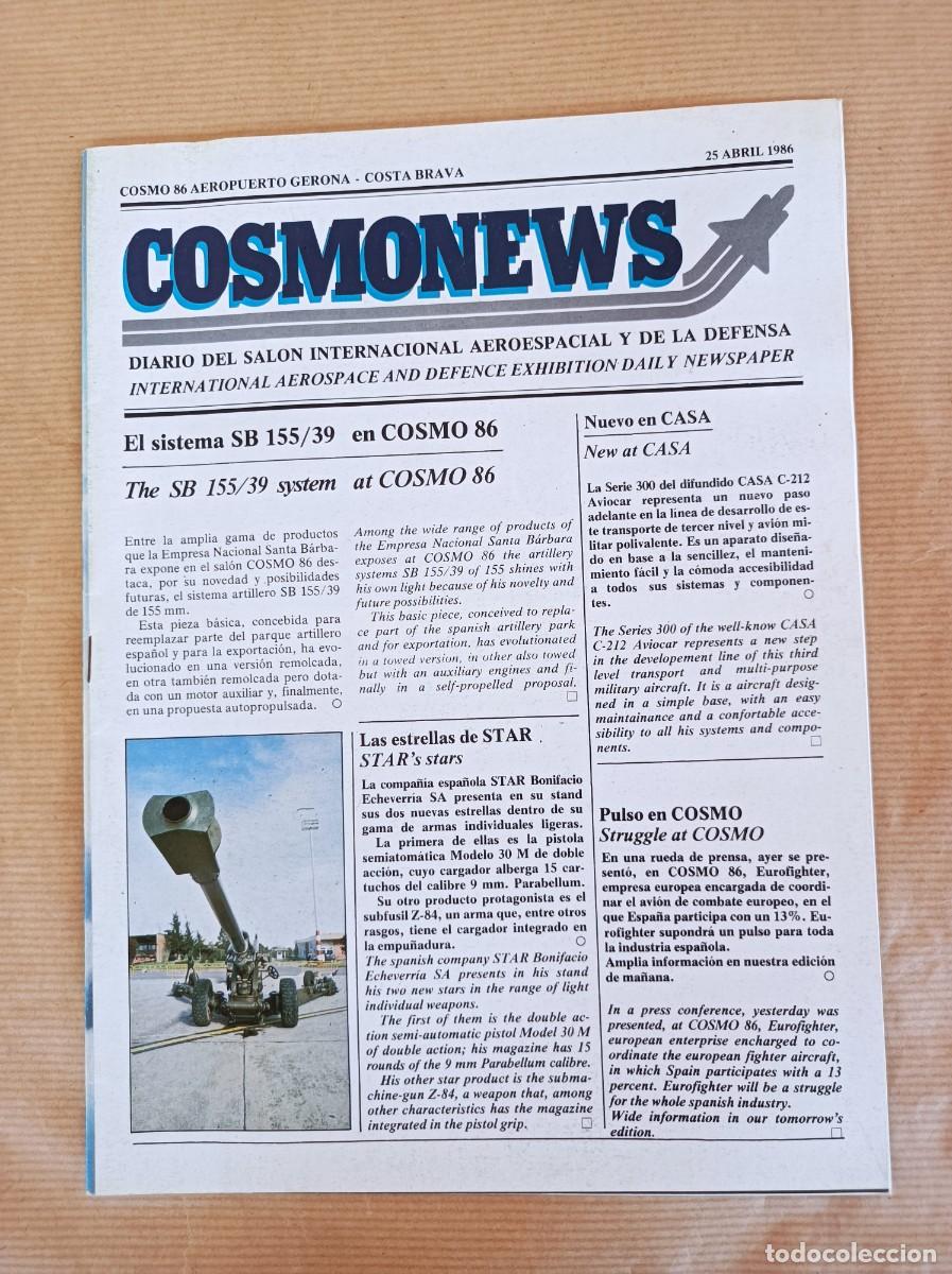 Militaria: COSMONEWS DIARIO DEL SAL&Oacute;N INTERNACIONAL AEROESPACIAL Y DE LA DEFENSA 1986