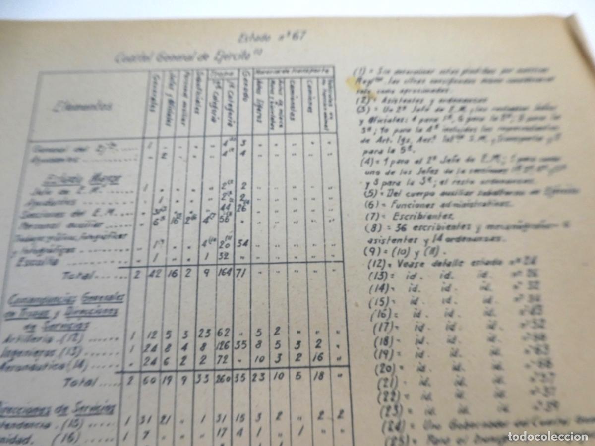 Militaria: Documento del Cuartel General del Ejercito - Foto 2