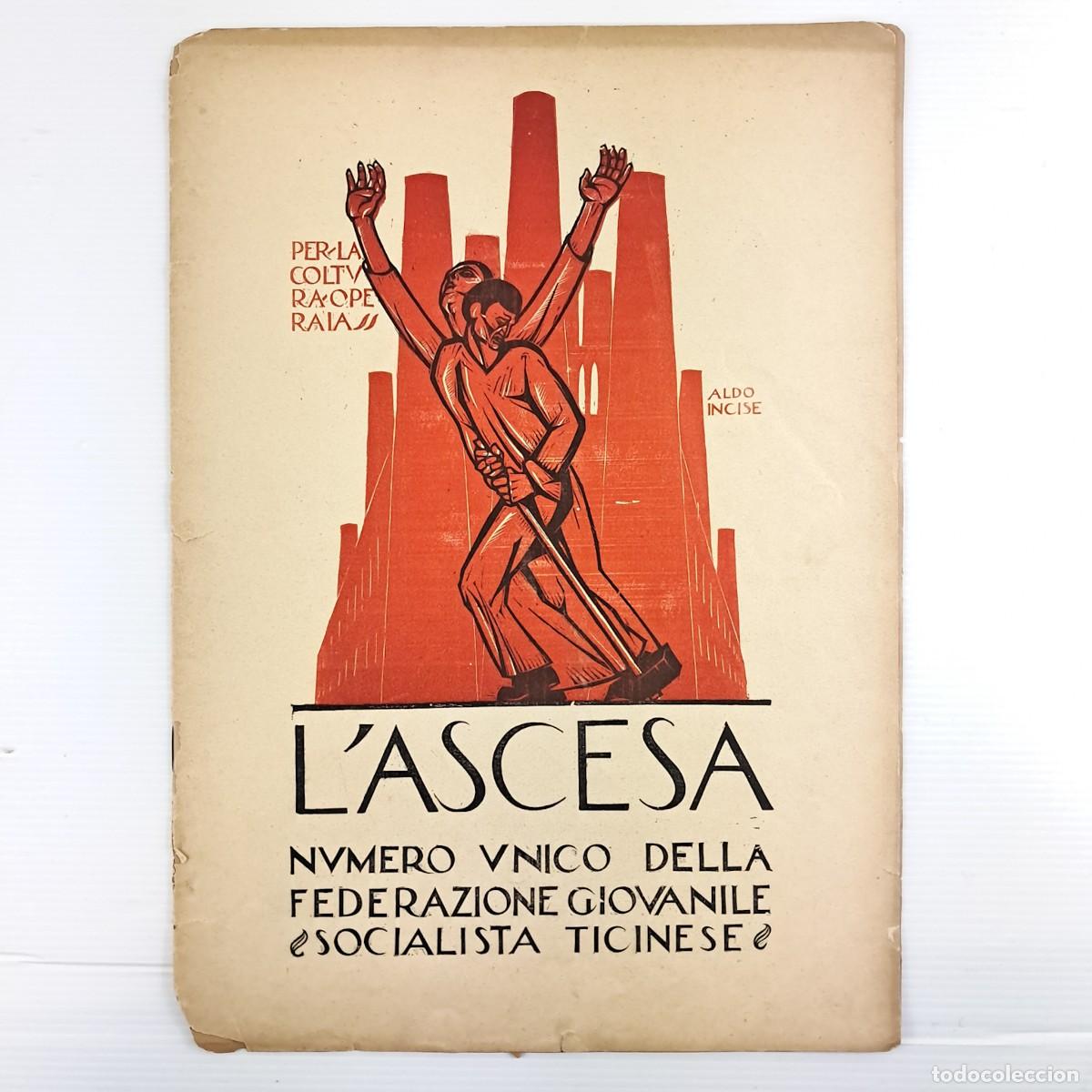 Militaria: *Libretto l'ASCESA - numero unico della federazione giovanile socialista ticinese anno 1927