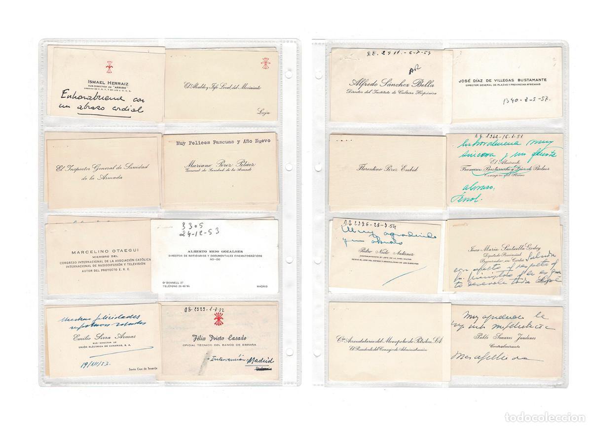 Military Antiques: TARJETAS DE VISITA Y FELICITACIONES HIST&Oacute;RICAS. ALTOS CARGOS, MILITARES Y POL&Iacute;TICOS FRANQUISMO.