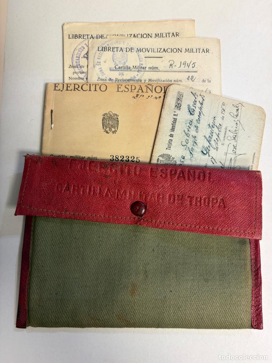 Militaria: CARNET Y DOCUMENTACION MILITAR SARGENTO INFANTERIA A&Ntilde;O 1950