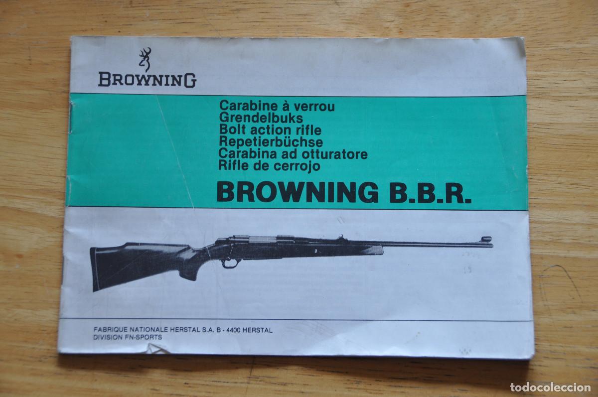 Militaria: MANUAL DE LA CARABINA BROWNING B.B.R.