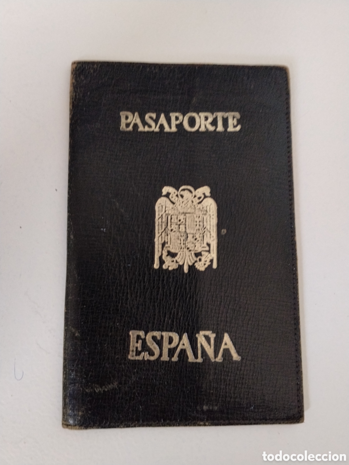 Militaria: Funda de cuero pasaporte espa&ntilde;ol.epoca de franco.post guerra civil.dni.pasaporte.documento identidad