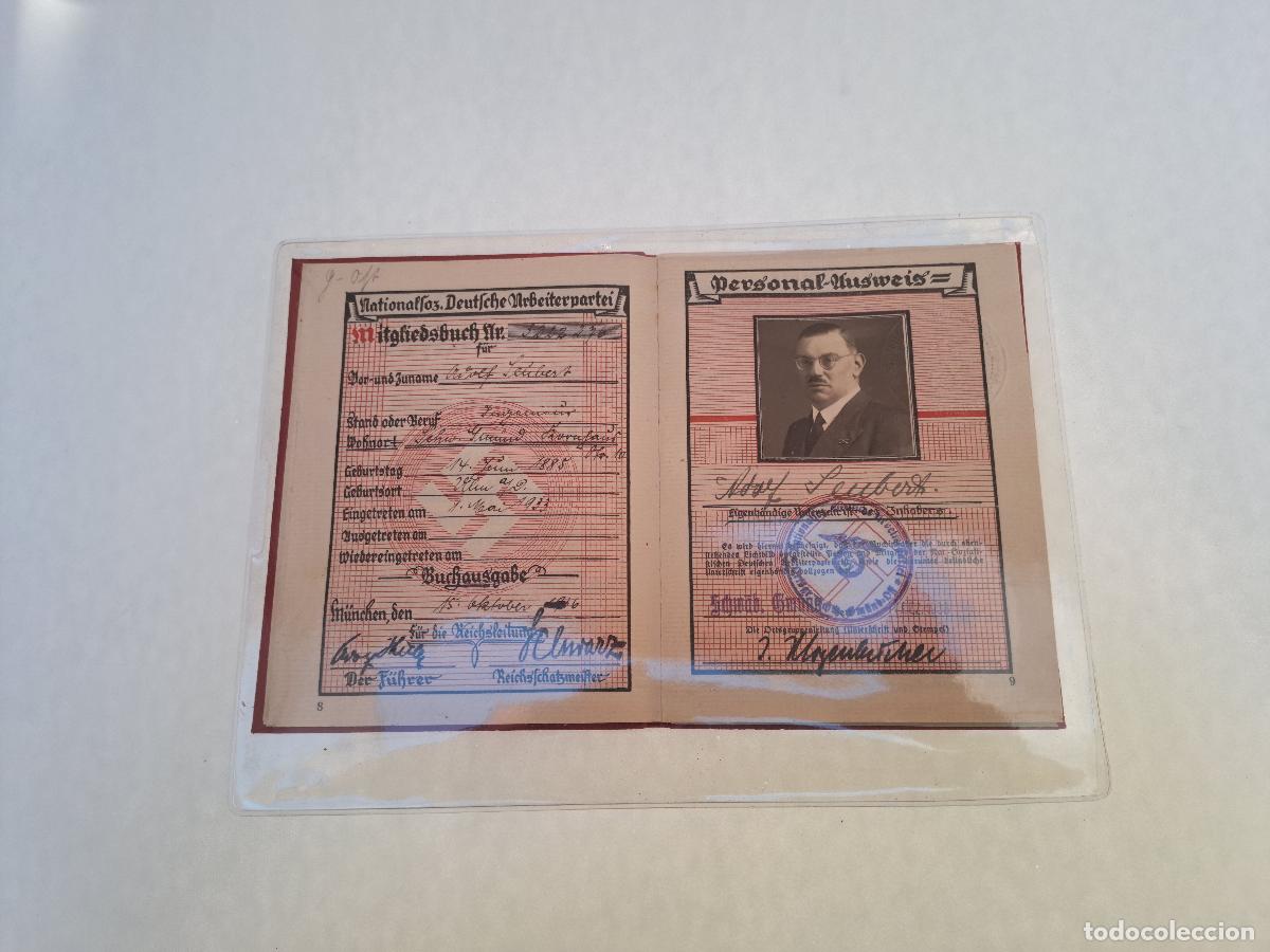 Militaria: Cartilla Afiliacion del partido ( NSDAP ) N.&ordm; 3.222.276