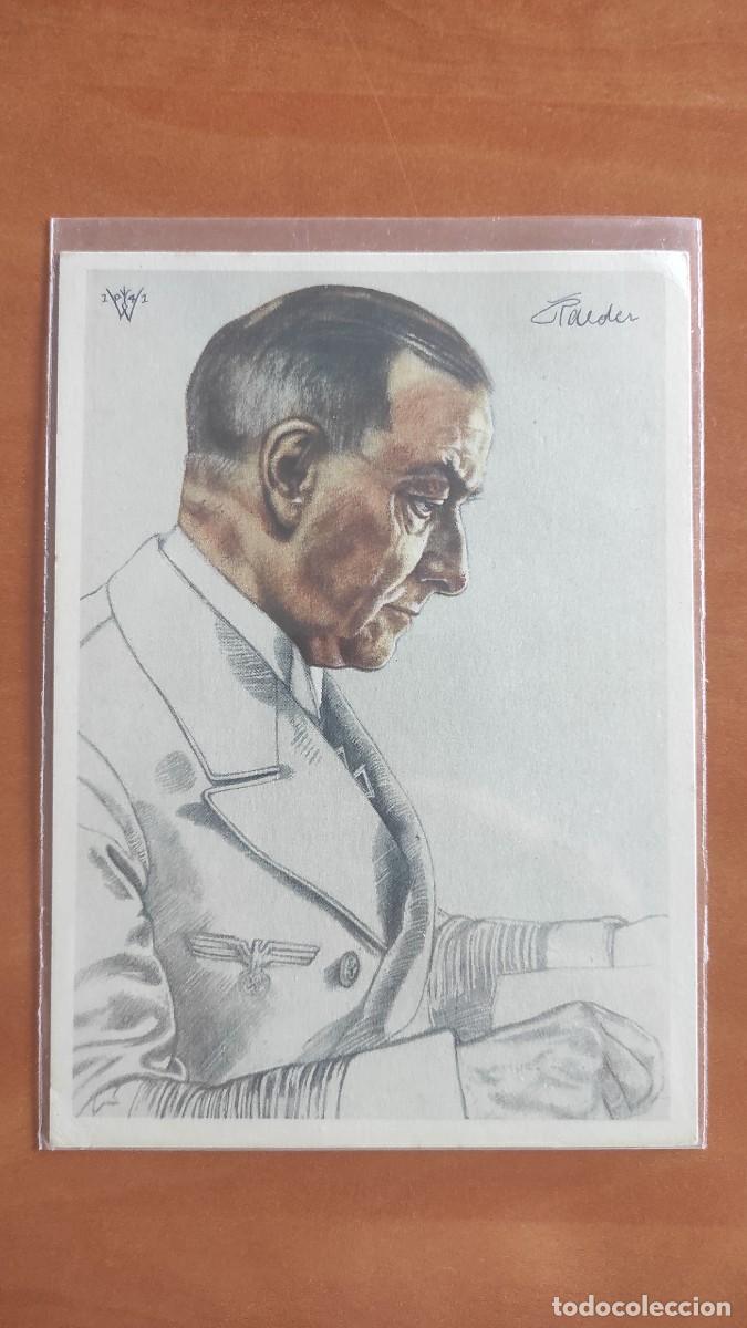 Militaria: Postal VDA E12 Willrich &ndash; Erich Raeder WWII