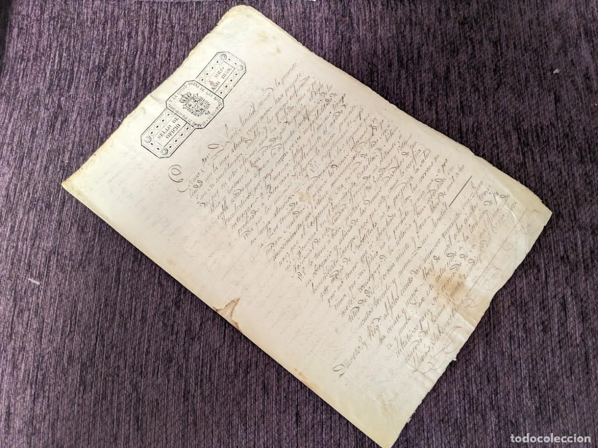 Militaria: Documento militar de Gerona 1839