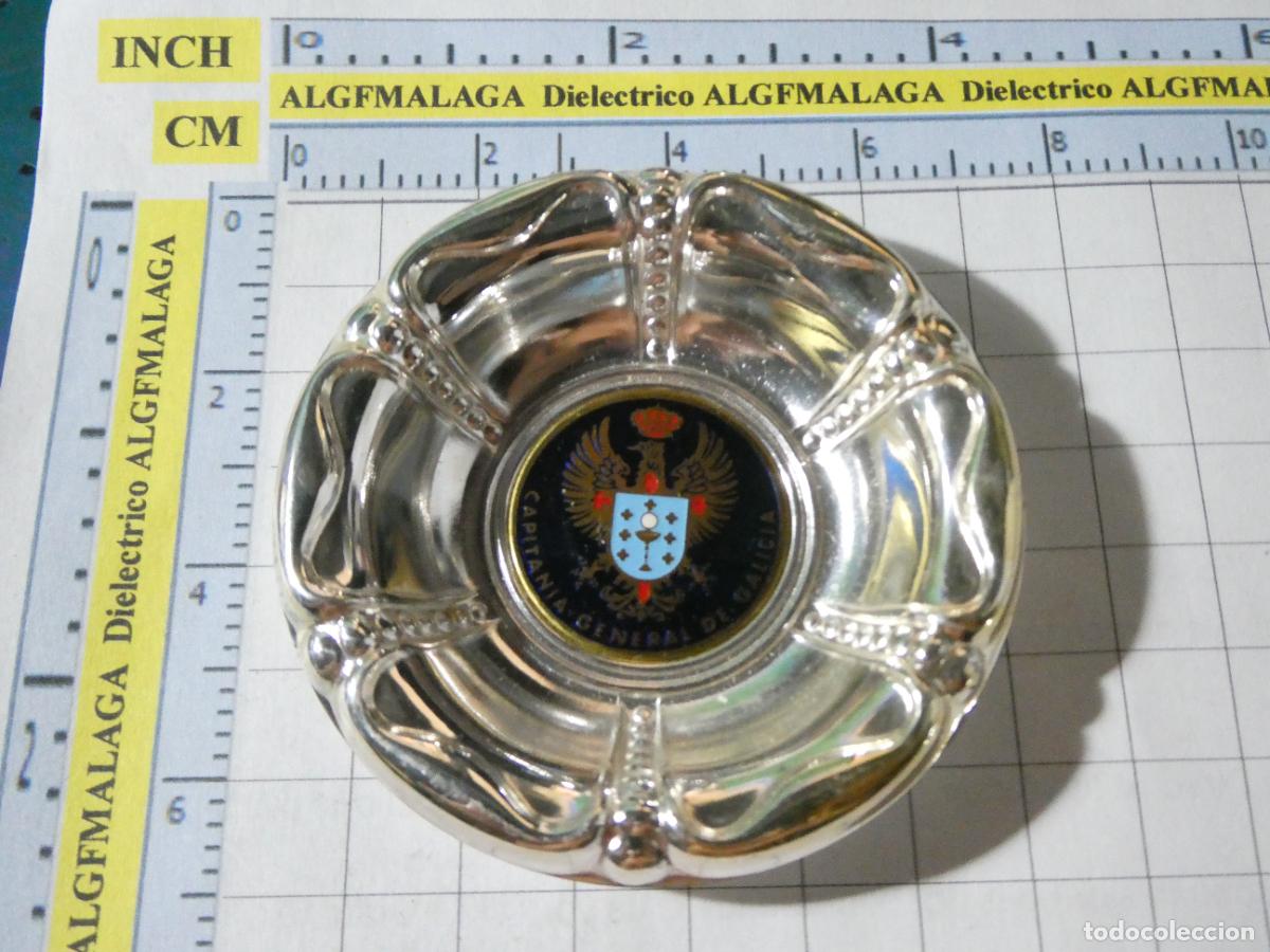 Militaria: CENICERO METAL MILITAR. EJ&Eacute;RCITO ESPA&Ntilde;OL. CAPITAN&Iacute;A GENERAL DE GALICIA. 30GR