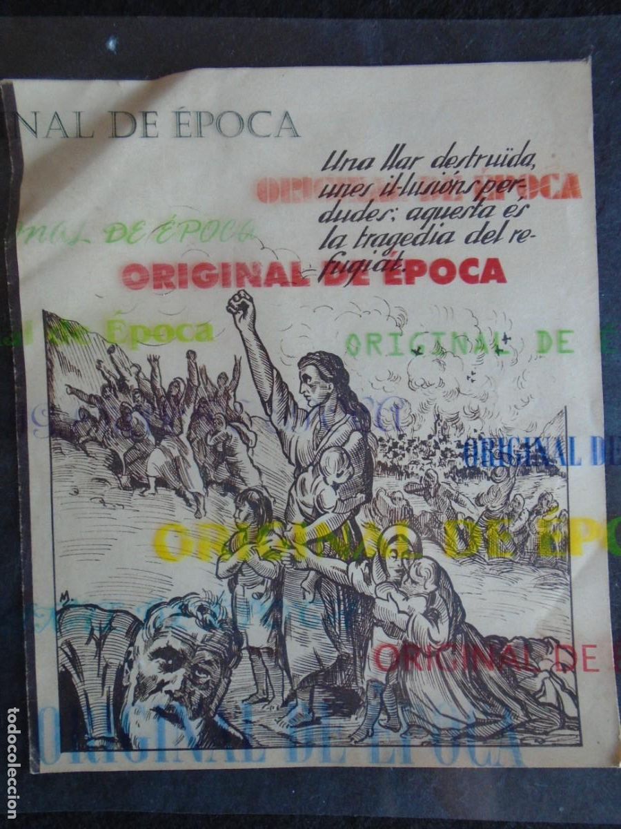 Militaria: (MI-261022)PANFLETO SOCORRO ROJO INTERNACIONAL DE LOS REFUGIADOS DE LA GUERRA CIVIL (CATALAN)
