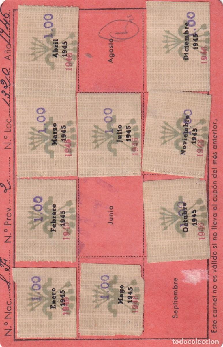 Militaria: 21 Cupones falange a&ntilde;o 1946 Afiliaci&oacute;n a sindicato o similar.