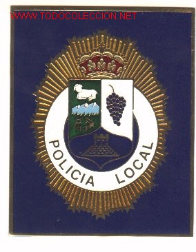 Military Antiques: Gran placa de Policia Local.