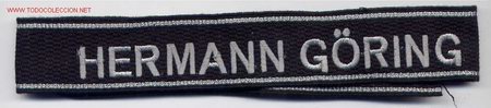 Military Antiques: ALEMANIA III REICH.  Reproducci&oacute;n de la cinta de brazo Hermann G&ouml;ring