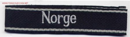 Military Antiques: ALEMANIA III REICH. Reproducci&oacute;n de la cinta de brazo de las SS Norge
