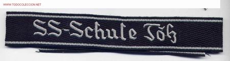 Military Antiques: ALEMANIA III REICH. Reproducci&oacute;n de la cinta de brazo de las SS Schule Tolz