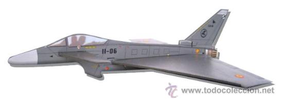 Militaria: EUROFIGHTER C - 16 TYPHOON DEL EJERCITO DEL AIRE ESPA&Ntilde;OL COLECCION ALAS ESPA&Ntilde;OLAS . AVI&Oacute;N LANZABLE