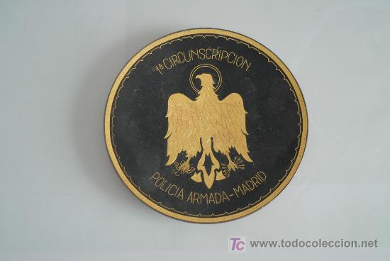 Military Antiques: Cenicero de Policia Armada. 1&ordf; Circuscripci&oacute;n. Madrid.
