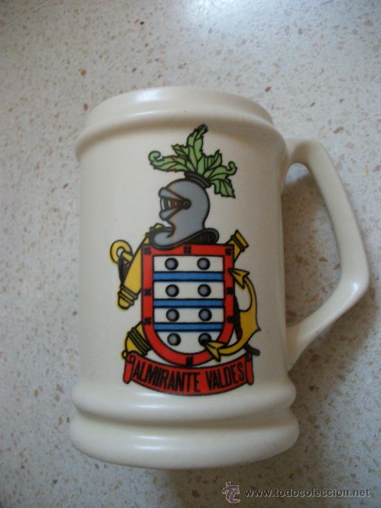 Military Antiques: JARRA DE CERAMICA DE LA MARINA: ALMIRANTE VALDES.