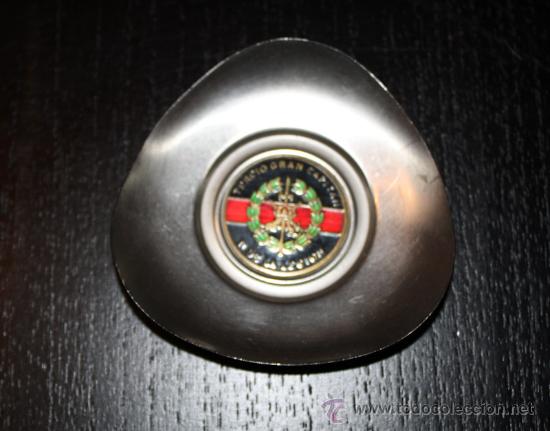 Military Antiques: ANTIGUO RECORDATORIO ESPECIE DE CENICEERO DEL TERCIO GRAN CAPITAN 1&ordm; DE LA LEGION - EN METAL Y ESMAL