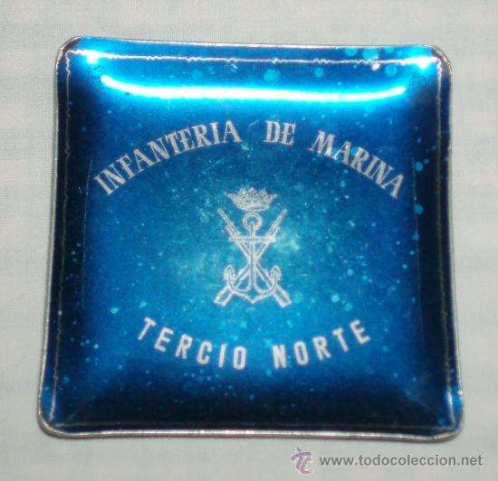 Militaria: cenicero infanteria de marina tercio norte