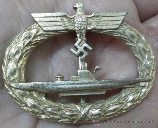 Military Antiques: Alemania. Medalla Distintivo de Submarinos. Kriegsmarine. II Guerra Mundial.