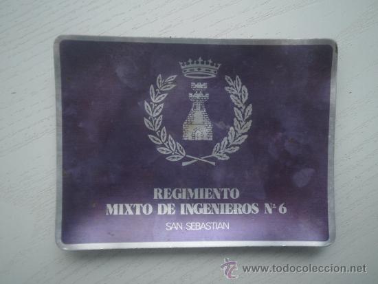 Military Antiques: CENICERO DEL REGIMIENTO MIXTO DE INGENIEROS N&ordm; 6 - SAN SEBASTIAN - A&Ntilde;OS 60