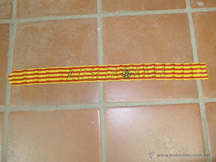 Militaria: Antigua banda cinta de bandera catalana, en seda, a&ntilde;os 30 original. carrera coche ?