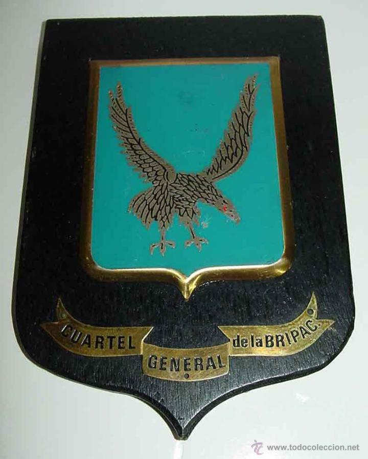 Military Antiques: ANTIGUA METOPA DEL CUARTEL GENERAL DE LA BRIPAC - Brigada de Infanter&iacute;a Ligera Paracaidista - Almog&aacute;