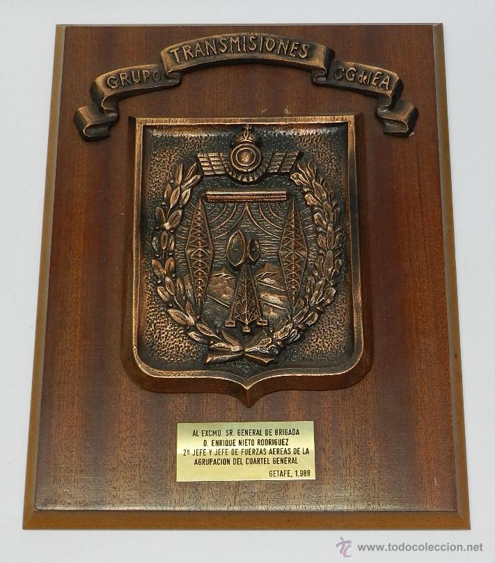 Military Antiques: ANTIGUA METOPA DE AVIACION, GRUPO DE TRANSMISIONES DE LA AGRUAPACION DEL CUARTEL GENERAL DEL EJERCIT