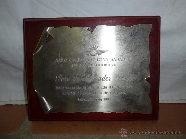 Military Antiques: Placa de aviacion de Sabadell. Seccion helicopteros. 1993.