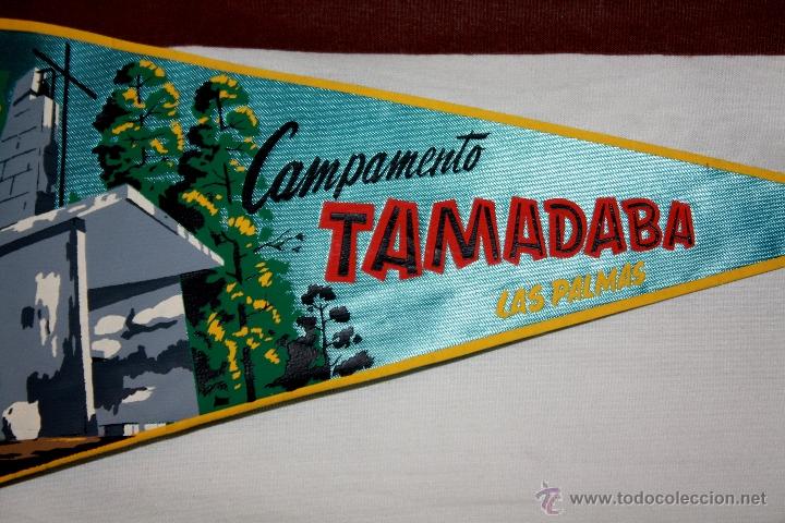 Militaria: BANDERIN DEL CAMPAMENTO DE TAMADABA LAS PALMAS A&Ntilde;OS 50-60