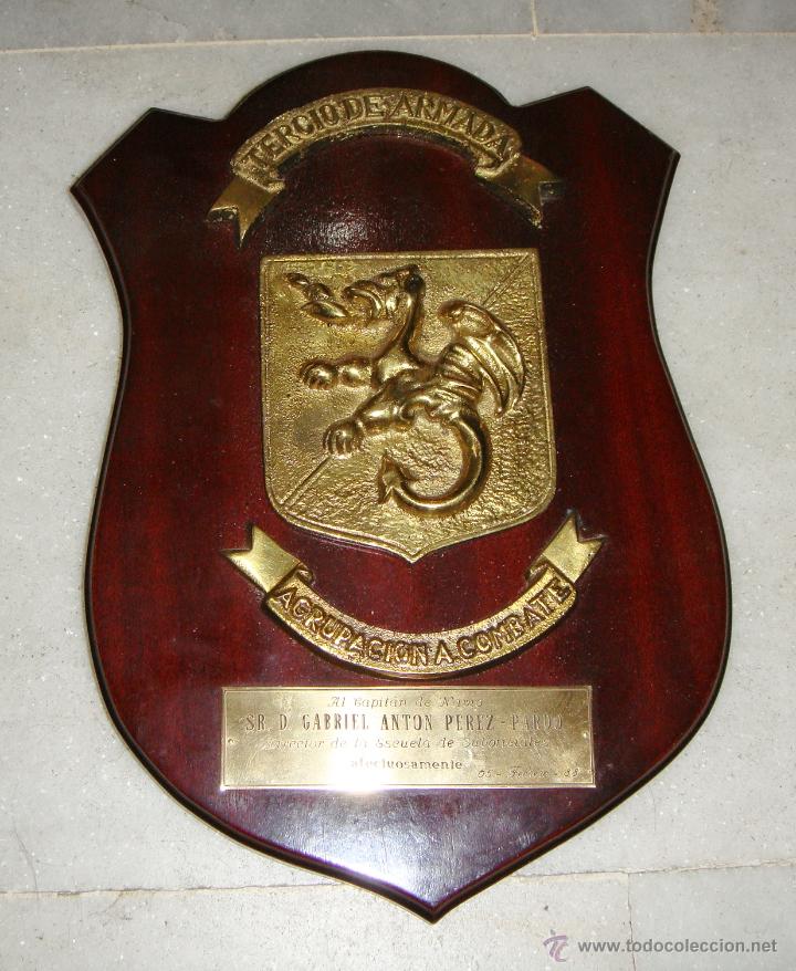 Militaria: Metopa de Bronce. Tercio de Armada - Agrupaci&oacute;n a Combate.
