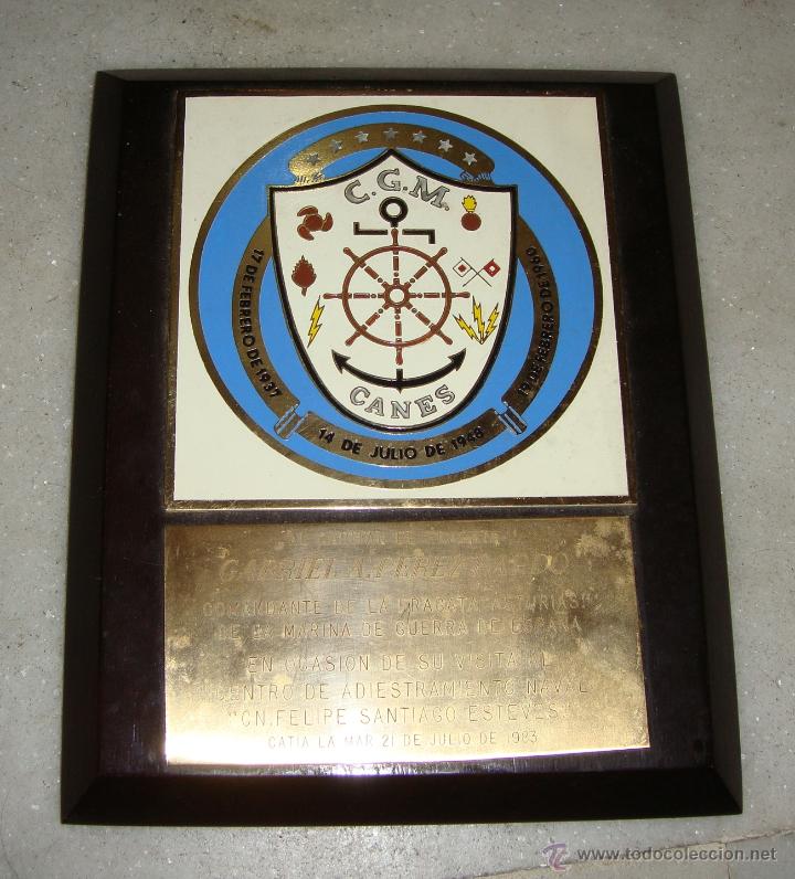 Military Antiques: Metopa. C.G.M. Canes. Centro de Adiestramiento Naval.