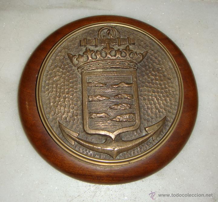 Militaria: Metopa Marina Espa&ntilde;ola &middot; Zona Mar&iacute;tima de Canarias &middot; Escudo Naval &middot; ca. 1970-1990