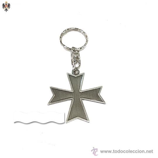 Militaria: LLAVERO TEMPLARIO CRUZ CABALLEROS TEMPLARIOS. 9 CMS